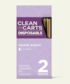 Best grape runtz strain 2g clean carts for sale – 20units